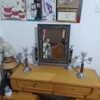 اینه شمعدان همراه میز صندلی