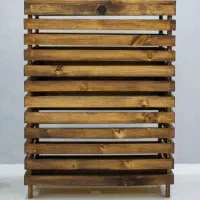 سبد لباس چوبی