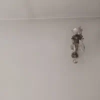 لوستر برنز۱۲شعله،دوعدد دیوار کوب برنز و۶تا پروانه|لوستر و چراغ آویز|کرج, فاز ۲ مهرشهر|دیوار