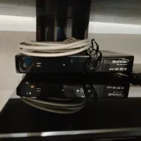 تلویزیون، میز تلویزیون، گیرنده، و DVD سونی