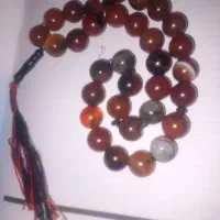 تسبیحدوپه ددرشت عقیق اصل.  اثصل دونه درشت