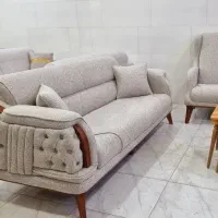 مبل راحتی صدفی نخ پنبه|مبلمان خانگی و میز عسلی|ارومیه, |دیوار