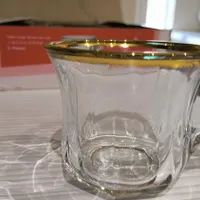 سه دست فنجان چای بلینک مکس چین، لبه طلایی