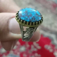 انگشترنقره دستسازفیروزه نیشابور ویاقوت کبود|جواهرات|شیراز, دباغ خانه|دیوار