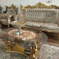 مبل استیل 9 نفره با میز عسلی|مبلمان خانگی و میز عسلی|ابهر, |دیوار