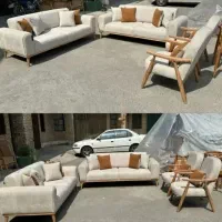 مبل دسته تک نفره چوب مینیمال|مبلمان خانگی و میز عسلی|تهران, شهید رجایی|دیوار