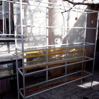 ویترین آهنی با صفحه جنس ام دی اف