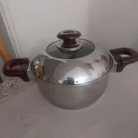 قابلمه استیل کف چدن خارجی سایز ۲۲