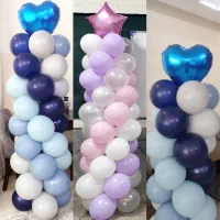 دو عدد ریسه بادکنک آماده رنگ آبی و صورتی