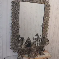 آیینه شمعدان برنز