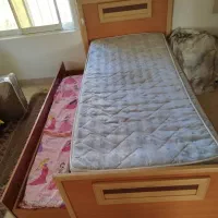 تخت یک نفره (دو نفره کشویی) mdf|تخت و سرویس خواب|نوشهر, |دیوار