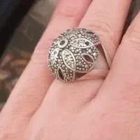 انگشتر نقره سیاه قلم|جواهرات|خرم‌آباد, |دیوار