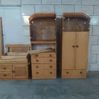 سرویس خواب تمام جنس چوب|تخت و سرویس خواب|شیراز, مبعث|دیوار