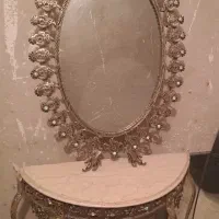 آینه و شمعدان برنز اصل