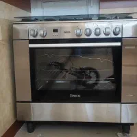 اجاق گاز فر دوموتوره تمام استیل سینجر