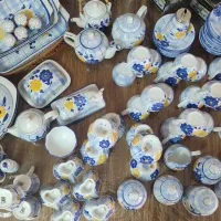 ظروف گلپنبه ای|کلکسیون اشیاء عتیقه|اصفهان, عسگریه|دیوار