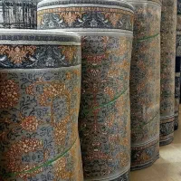کناره فرش طوسی دودی طلاکوب افشان۷۰۰شانه|فرش|قم, نیروگاه|دیوار