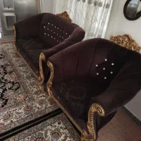 بوفه ـمبل هفت نفره ،آینه وزیرش ،با زیر تلویزیون|مبلمان خانگی و میز عسلی|سقز, |دیوار