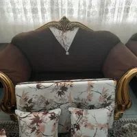 مبل راحتی ۷نفره تمیز و مرتب|مبلمان خانگی و میز عسلی|مشکیندشت, |دیوار