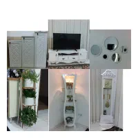 میز تلوزیون . ساعت ایستاده . بوفه .جاکفشی