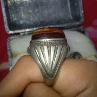 انگشتر عقیق یوغور نقره ۲۹ گرم  عیار ۹۲۵