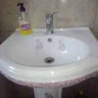 روشویی+ پایه + شیر مخلوط