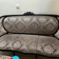 مبلمان سلطنتی ۹ نفره با جلو مبلی و ۲ تا عسلی|مبلمان خانگی و میز عسلی|سمنان, |دیوار