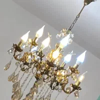 لوستر برنز ۱۰ شاخه|لوستر و چراغ آویز|اردبیل, |دیوار