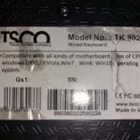 کیبورد / صفحه کلید تسکو مدل TK8020|قطعات و لوازم جانبی رایانه|تهران, شهرک صدرا|دیوار