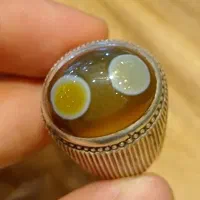 انگشتر باباقوری دو چشم رکاب استاد حیاتی