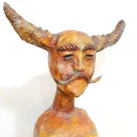 مجسمه فیگور دکوری ۲ عدد دست ساز