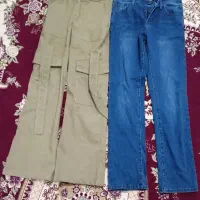 دو عدد شلوار نو زنانه سایز کمر 42