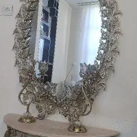 اینه شمعدان برنز