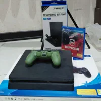 کنسول ps4 slim فول گیم یک ترا با دیسک بازی هدیه