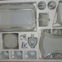 سرویس چینی ۱۰۵پارچه و ۱۲نفره امور فیروزه ای پردیس|ظروف سرو و پذیرایی|قم, شهرک امام حسن|دیوار