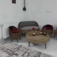 مبل ۴ نفره و میز وسط حصیری|مبلمان خانگی و میز عسلی|کرمانشاه, |دیوار
