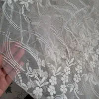 پرده تور گلدوزی بهمراه یالان ترک