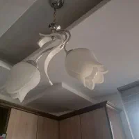 لوستر سه تکه ۱۲ شاخه طرح گل