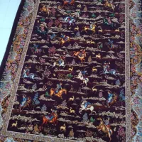 فرش دیبا طرح شکارگاه