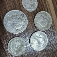 5 عدد سکه زمان قدیم کلکسیون و عتیقه
