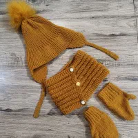 کاپشن شال وکلاه نوزادی|اسباب و اثاث بچه|کرمانشاه, |دیوار