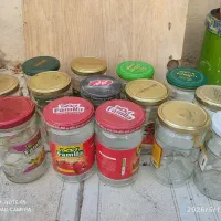 شیشه مربا درب فلزی دبه ماست قوطی سس