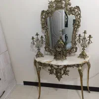 آیینه شمعدان ساعت برنزی