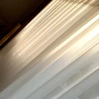 پرده حریر شاین دار با کتیبه پنل کنار|پرده، رانر، رومیزی|نوشهر, |دیوار