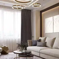 آپارتمان82متری-سالن-پرده-خور-بدون-مشابه-طلا