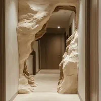 طراحی دکوراسیون سنگی لوکس و صخره‌ای|خدمات پیشه و مهارت|تهران, درکه|دیوار