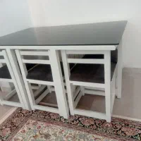 میز ناهار خوری کم جا ۶ نفره|میز و صندلی غذاخوری|پاوه, |دیوار