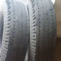 لاستیک عقب نیسان همراه با نوار تیوپ