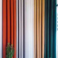 پرده آماده مخمل ،حریر و لمسه آماده