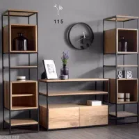 تولید انواع شلف و رگال چوبی و فلزی|کتابخانه، شلف، قفسه‌های دیواری|مشهد, سپاد|دیوار